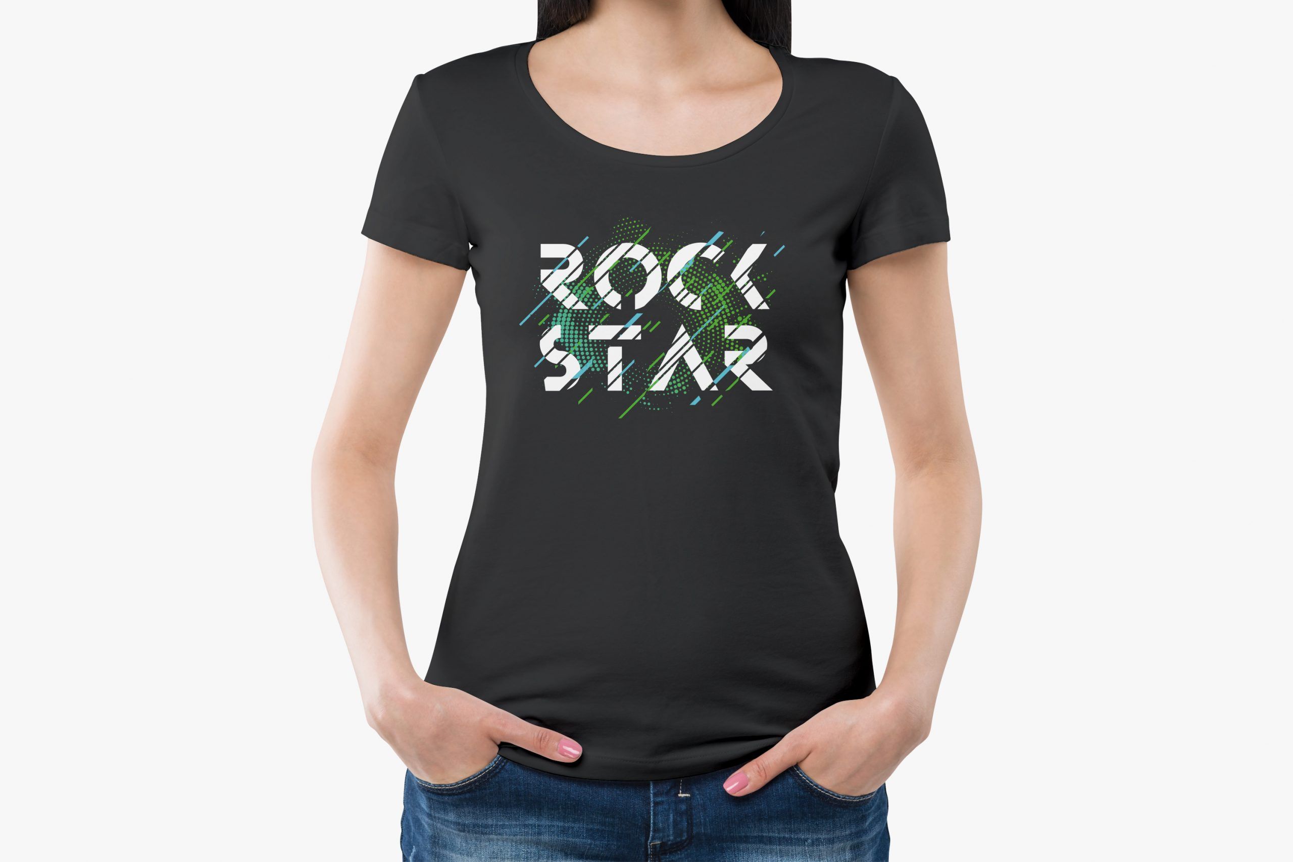 Rock Star Stampa2 Camisetas personalizadas